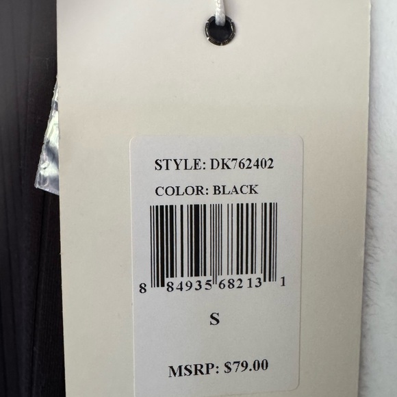 Black Ribbed Button-Accent Midi Dress - Picture 7 of 7